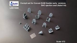 Unboxing Litaki 72005 1/72 Cockpit Set For Convair B-58 Hustler Early Versions Sac Ejection Seat