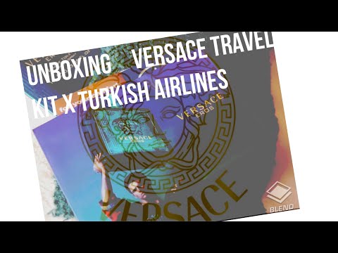 I kit da viaggio di Turkish Airlines firmati Versace per Business Class