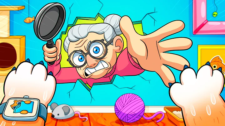 Hiding From GRANNY in a Secret Room! I Am CAT VR Animation