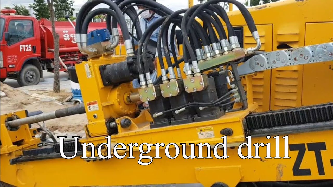 How to underground drill for run water pipe, Video knowledge YouTube