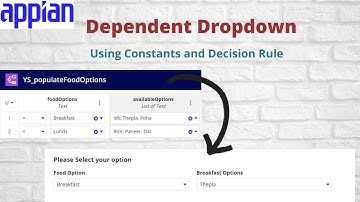 Dependent Dropdown Tutorial | Constant and Decision Rule | Appian Tutorial