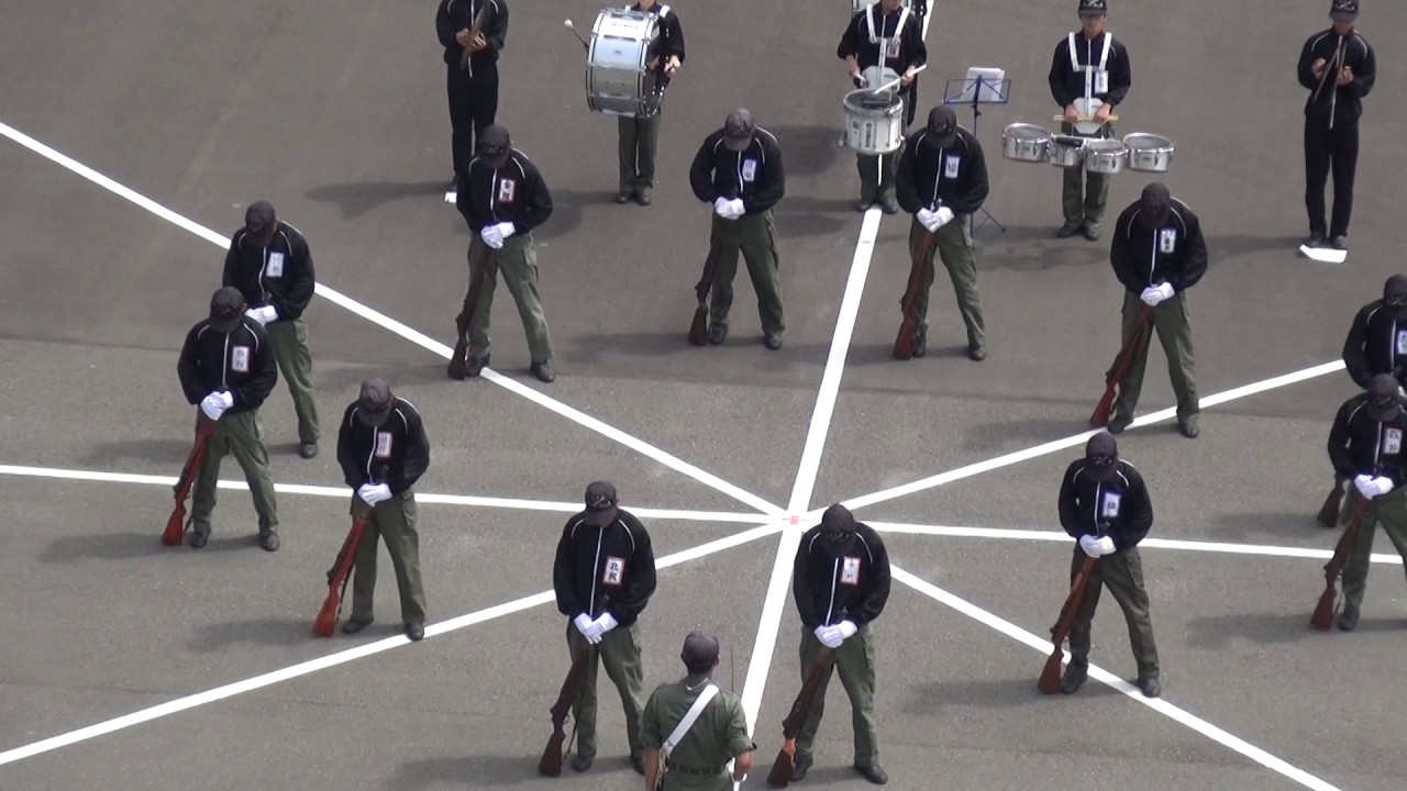 防衛大学校儀仗隊ファンシードリル(平成29年度夏期合宿64期期別ドリル)