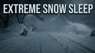 Extreme Blizzard Sounds for Sleep | 10 Hours Snowstorm & Howling Wind | White Noise Winter Storm