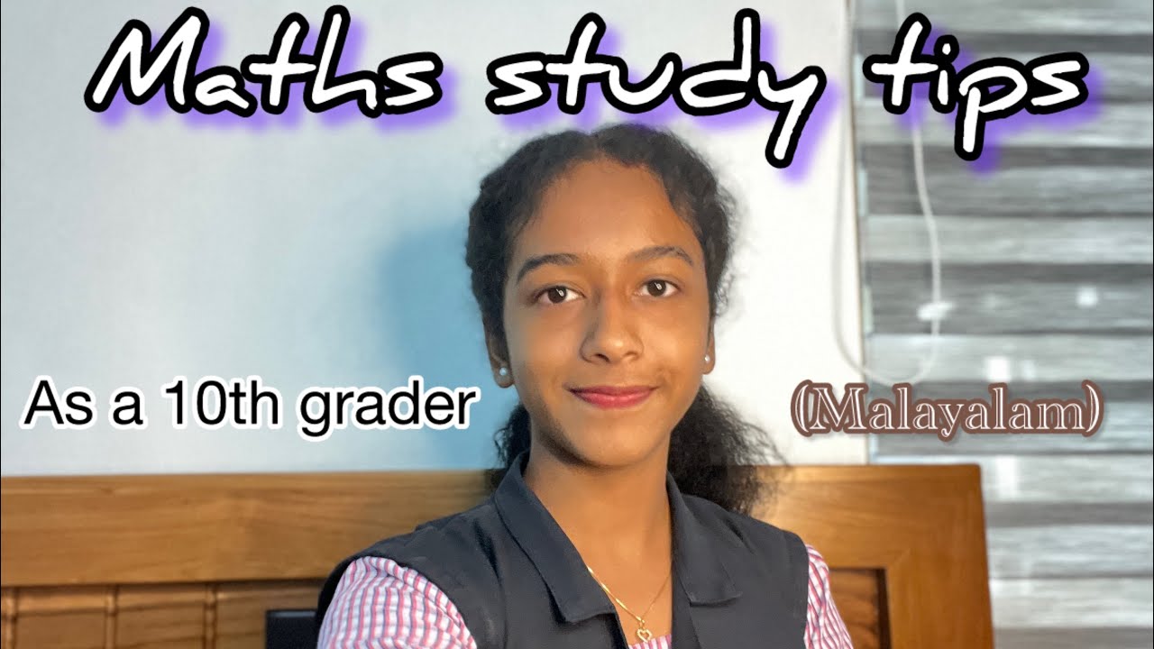 Maths study tips as a 10th grader malayalam hrithwika manoj youtube