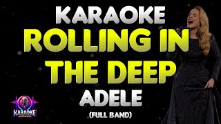 Adele - Rolling in the Deep (Karaoke Songs With Lyrics - Original Key - Full Band)
