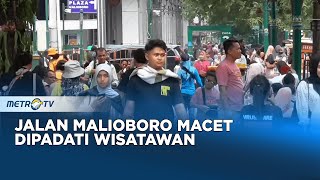 Jalan Malioboro Macet Dipadati Wisatawan