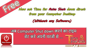 create shutdown timer shortcut windows 7 desktop