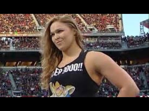 Ronda Rousey Strong, Sexy In WWE Debut At WrestleMania 34 vs Stéphanie McMahon