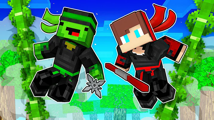 Mikey and JJ Became Ninja Assassins Challenge - Minecraft Maizen