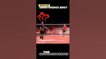 Sometimes creativity can Win you the Point #badminton #shiyuqi