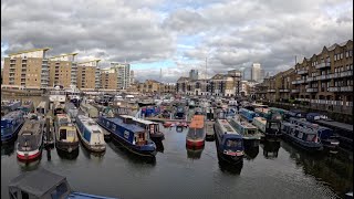 London Canal Walk Through Peaceful Limehouse Basin  ASMR [4K]