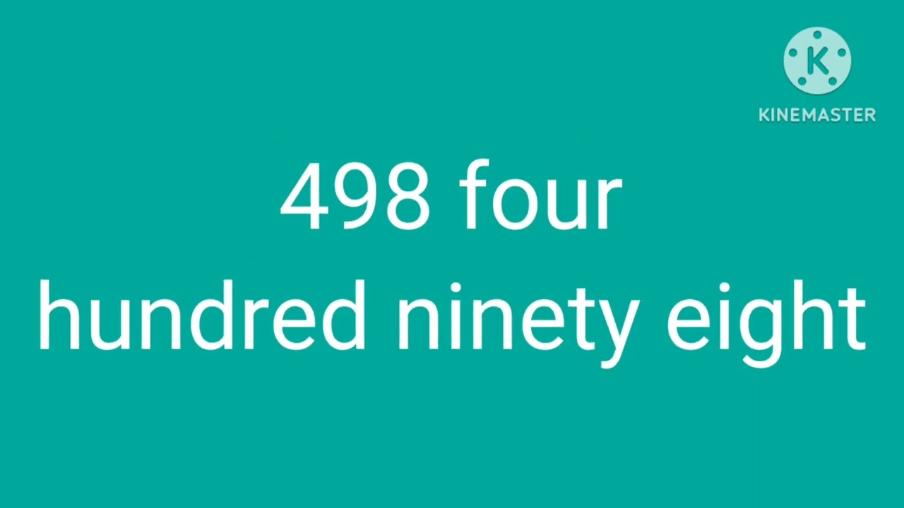 My countdown 500-491