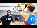 *Epic* NBA 3 point basketball challenge "42" vs Jesser