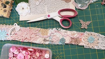 Making a Shabby Chic Snippet Roll..#2