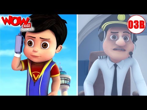 Kartun | Vir: The Robot Boy | Kisah Anak | Masalah Dalam Pesawat Terbang | WowKidz Indonesia