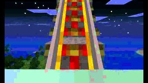 Minecraft Beta 1.5 Powered Rail Test (Success!)