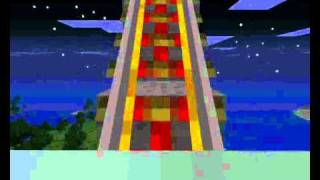 Minecraft Beta 1.5 Powered Rail Test (Success!)