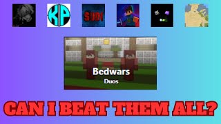 1v1ing bloxd.io youtubers in bedwars!