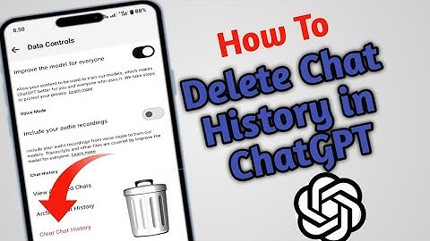 How to Delete Chat History in ChatGPT | Clear Conversations & Protect Privacy (2025...