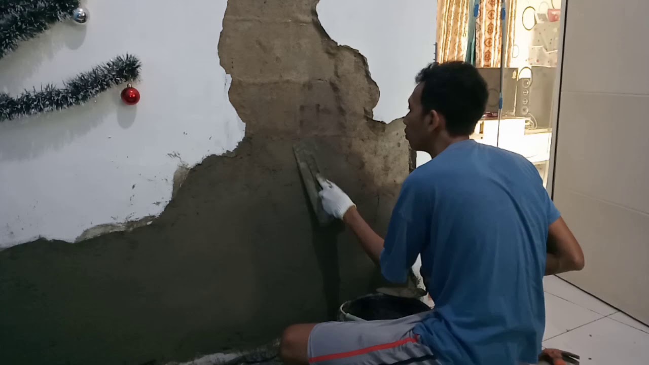 Cara memperbaiki dinding tembok retak