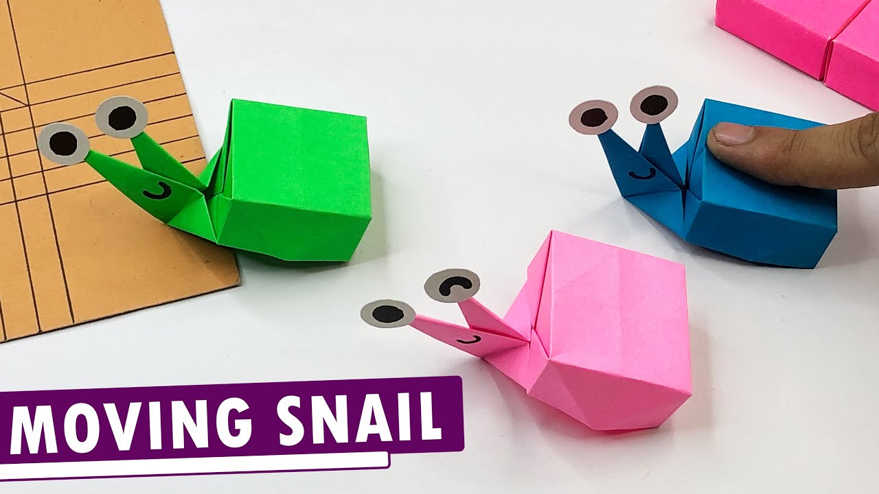 Moving Paper Snail - Easy Origami Tutorial for Everyone