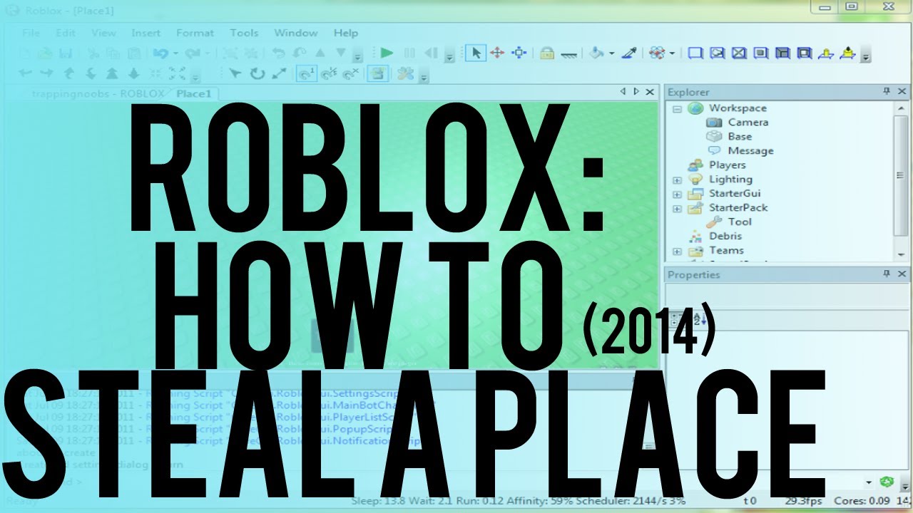 Roblox How To Steal A Place Works Youtube - robux place roblox