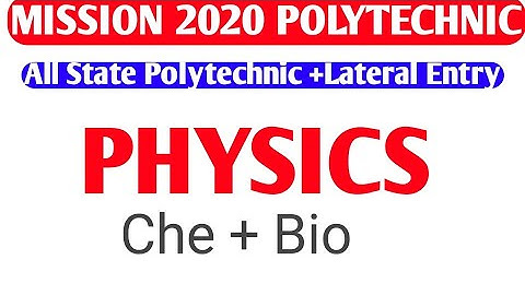 Jharkhand || Bihar ||Up || Delhi Polytechnic  Exam 2020 || Polytechnic Physics Question ||