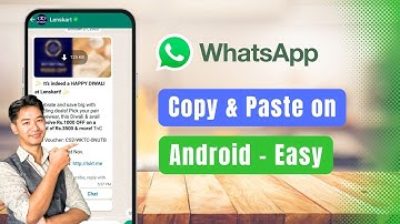 How To Copy & Paste on WhatsApp Android !