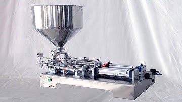 double heads pneumatic filling machine benchtop filler equipment dos cabezas de relleno
