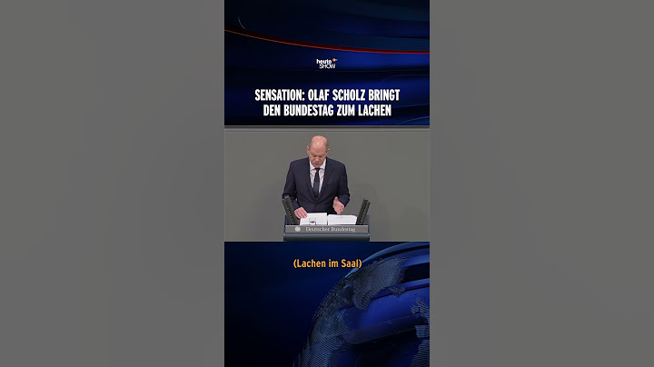 Olaf Scholz bringt den Bundestag zum Lachen | heute-show #shorts