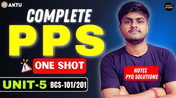 Programming for Problem Solving | PPS | Unit-5 | One Shot | Aktu Exams | BCS-101/201 | 1st Year Aktu