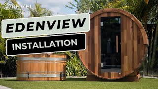 REVEL EDENVIEW OUTDOOR TRADITIONAL FINNISH BARREL SAUNA INSTALLATION GUIDE