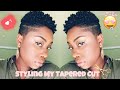 How To Style Short Tapered Natural Hair