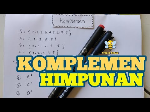 Video: Bagaimana Menemukan Komplemen Aljabar