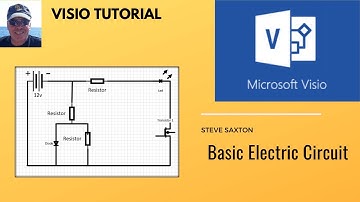 How to create a basic electric circuit in Microsoft Visio