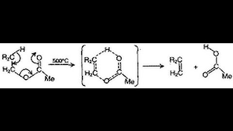 pyrolysis of ester OR Ei OR internal Elimination Reaction