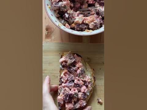 Бутерброд со свеклой или перцем ) - food to make at home easy - YouTube