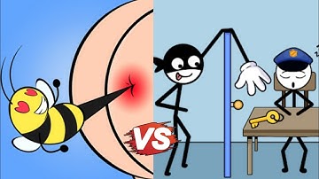 Help Me: Tricky Puzzle vs Stick Robber | Max Levels Gameplay | Best Satisfying Android iOS Games