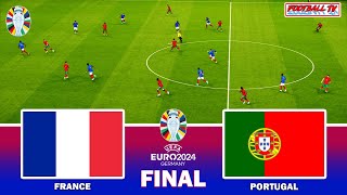 : FRANCE vs PORTUGAL - FINAL UEFA EURO 2024 | Full Match & All Goals | eFootball PES Gameplay PC