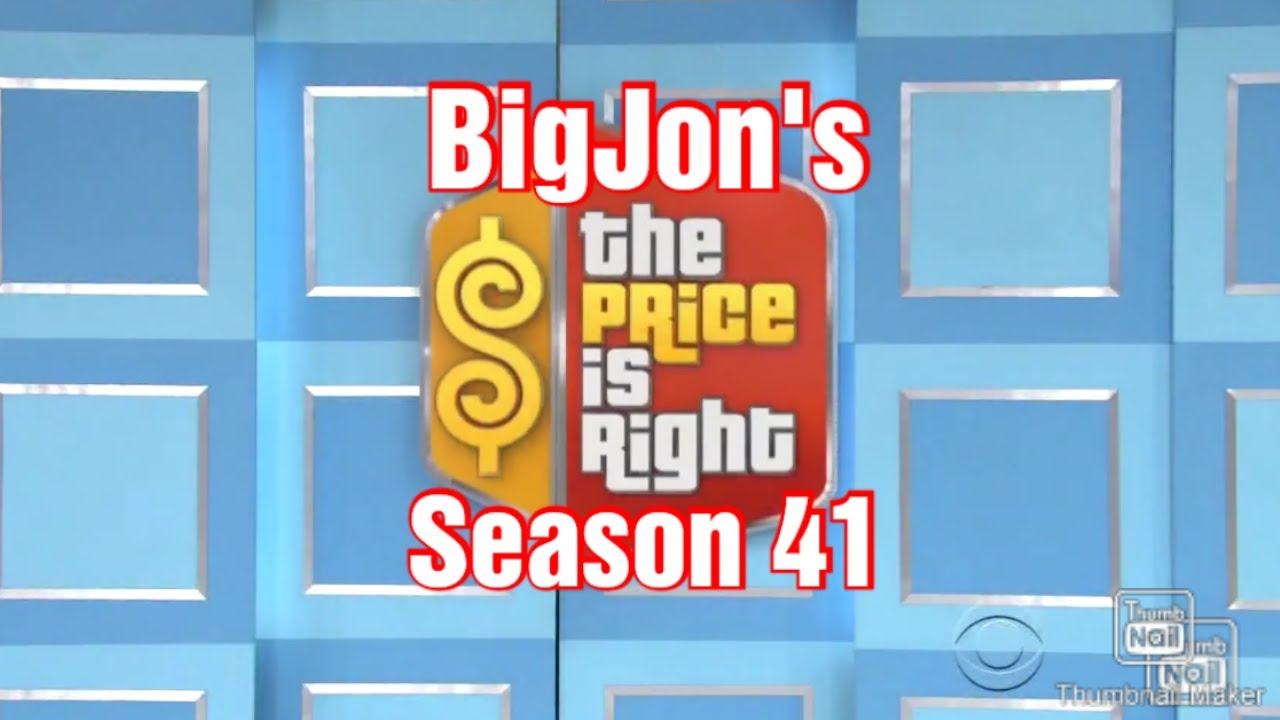 BigJon's The Price Is Right Season 41: 