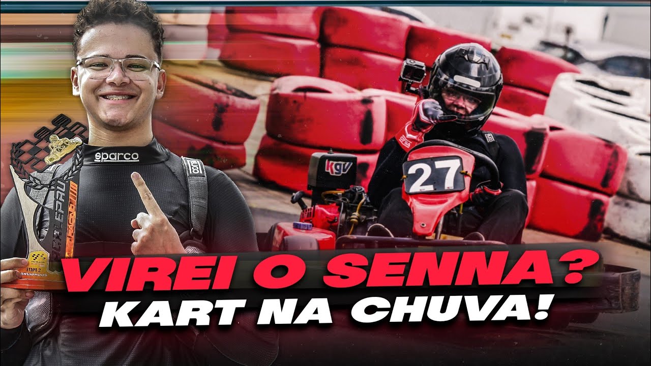 VIREI O SENNA NA CHUVA? - Kart em Interlagos