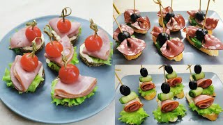 Канапе на праздники и Новый год часть 1 | Canapes for the holidays and New Year part 1
