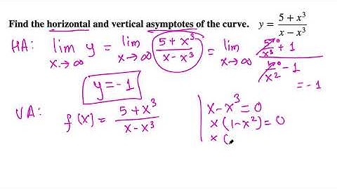 Calculus I: Finding Horizontal and Vertical Asymptotes (easy example)