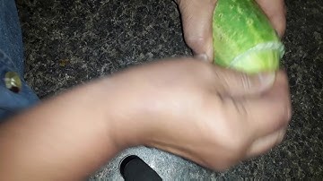 Remove bitterness from cucumbers