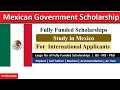 Mexico scholarships without ielts fully funded scholarship bsms and p.