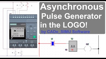 Asynchronous Pulse Generator in the LOGO! by CADe_SIMU Software