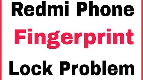 Fingerprint Not Working Problem Solve In Redmi Note 5 Pro