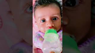 ❤️Cute baby helps you relax🥰 3 months old cute baby drinking milk from bottle😻😍🍼💕  Dhruva