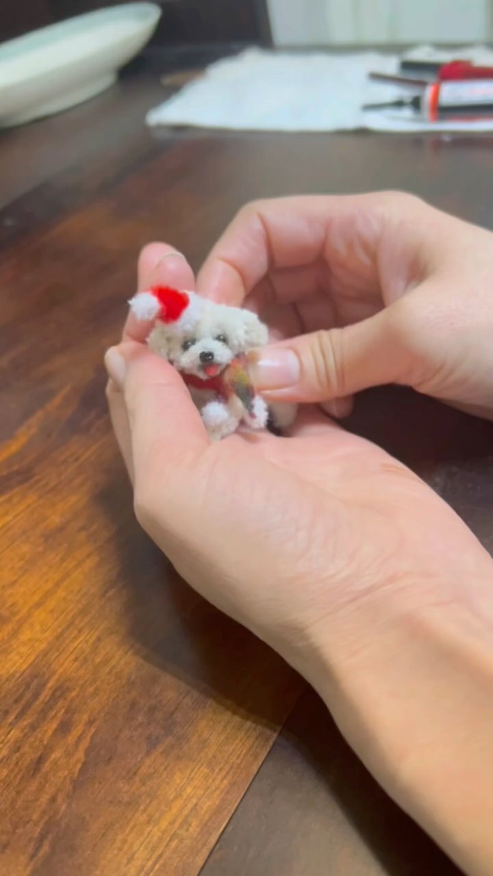 モールで作る小さな犬 うちの子モールドール 愛犬 and Bonnie モール