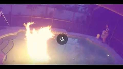 Pouring Liquid Nitrogen in a Pool - (I set my pool on fire!!)